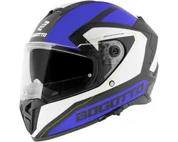 Bogotto FF122 BGT Wit Blauw Integraalhelm - Helm