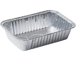 200x Aluminium bakje - 850cc - grillbak - bbq - 19,5x14x5 - IMES