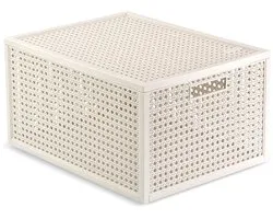 Panier de rangement Curver Kaya - 20L - 37,6x30x20,7 cm - Blanc