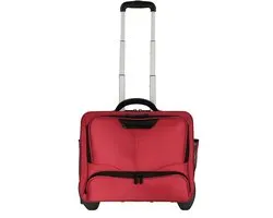 Dermata Business Office Case Trolley pour ordinateur portable nylon rouge