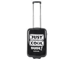 Saxoline Handbagage Harde Koffer / Trolley / Reiskoffer - 55cm (Small) - Just Cool Print - Bedrukt / Small