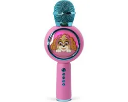 Pat Patrouille Paw Patrol Skye - draadloze karaoke microfoon voor kinderen - oplichtend LED display - speaker - met stemeffecten
