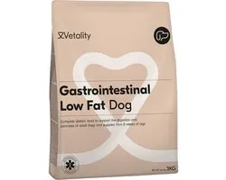 Nourriture Vetality gastro-intestinal faible en Fat pour Nourriture pour chiens - 3 kg