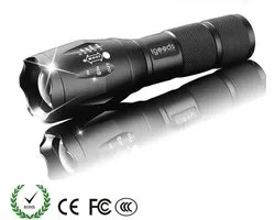 Igoods Cree zaklamp XML T6 High Power Led 2000 Lumen - Zwart