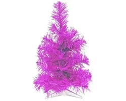 Artificial Christmas Tree in Purple - 30 cm Height, Colorful Decoration