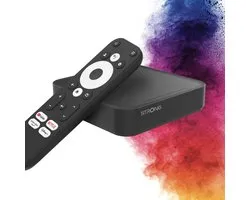 STRONG - Streaming Box Android TV 4K UHD - Leap-S3 - Chromecast ingebouwd - Google Voice Assistant compatibel - Dolby Atmos & Dolby Vision - Gemakkelijk te installeren - Zwart