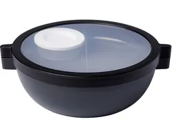 Disney Mepal Vita bento lunchbowl - 5 vakken waarvan 3 uitneembare bakjes - Bento box - Salade lunchbox - Nordic black