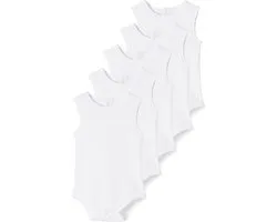 Vertbaudet Lot de 5 bodies débardeur bébé en interlock BASICS