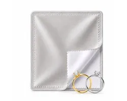 Twenty4seven® Chiffon de polissage pour bijoux - 1 paquet - Chiffon de polissage argent & Chiffon de brillance pour bijoux - Pour montres, bagues & bracelets en or & argent