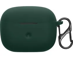 kwmobile housse pour étui pour écouteurs - convient pour Bowers & Wilkins Pi8 - Housse de protection Trendy pour écouteurs sans fil en vert foncé