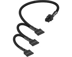 6-pins naar 3x SATA 15-pins Y-stroomkabel voor EVGA voeding