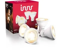 Innr smart GU10 LED lamp - geschikt voor Philips Hue - Zigbee LED spot - warm white - slimme lamp - dimbaar - 460 lumen - 4 pack