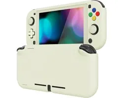 EXtremeRate PlayVital Hoes voor Nintendo Switch Lite met Screenprotector | Harde PC-Hoes, Krasbestendig Ontwerp, Schokbestendige Bescherming, Nauwkeurige Pasvorm, Antiek Geel
