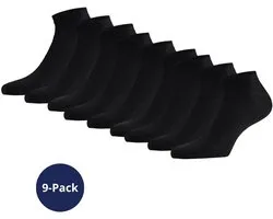 Morethansocks - Bamboe sneakersokken basic - 9-Pack - Naadloze sokken - Bamboe sneakersokken dames - Bamboe sokken heren