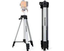 JACKMEND Laserstatief - Laser Niet Inbegrepen - Tot 1,5M Verstelbaar - 50KG Draagvermogen - 5/8 Inch Schroefdraad - Incl. Opbergtas