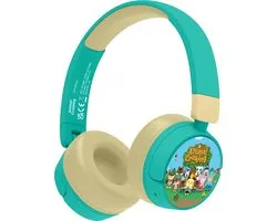 Animal Crossing - draadloze kinderkoptelefoon - volumebegrenzing - lange batterijduur - microfoon - opvouwbaar - bluetooth