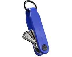 KeySmart® Loop Sleutelhanger – Compacte Sleutel Organizer met Vergrendelschroeven (tot 5 sleutels) – blauw