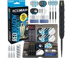 RED DRAGON - Gerwyn Price Iceman Ultimate Steeltip Brass Fléchettes Set Professional - 22 grammes