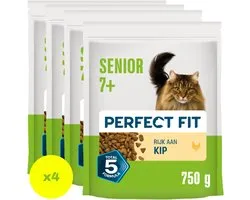 Perfect Fit Kattenbrokken - Senior - Kip - 4x750g