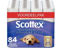 Scottex kussenzacht toiletpapier, 84 rollen