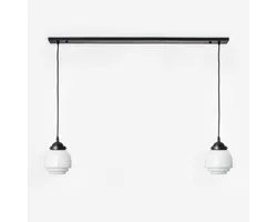 2 x Gispen Vlak lampen aan plafondbalk Moonlight - Art Deco Trade