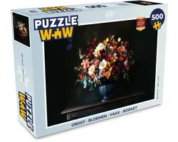Puzzel Groot - Bloemen - Vaas - Boeket - Legpuzzel - Puzzel 500 stukjes