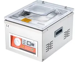 VEVOR Kamer Vacuüm Sealer, DZ-260A 6,5 Cbm/uur, 180 W Commerciële Vacuüm Sealer, 33 x 25cm Zegelmaat voor Het Afdichten van Vers Vlees, Fruit en Sauzen