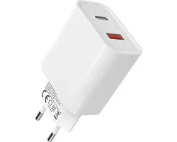 Chargeur USB C rapide 20 W, prise de chargeur mural Dual Porto PD 3.0 Type C + bloc de charge Quick 3.0 18 W compatible avec iPhone 13, 12 Pro Max, 11 Pro Max, SE, Samsung Galaxy S21 S20 Plus, Google Pixel 6 5 4, LG
