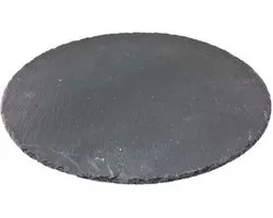 Serveerplank - 30 cm - leisteen - rond - hapjesplank - Kaarsenplateaus - Tapas - Kaasplankjes - onderzetter
