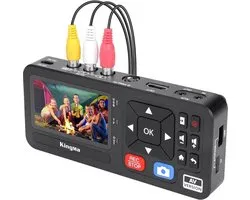VHS Recorder – Videorecorder – Digitaliseren – Video naar converter – 3 inch – 1080P – 60 fps – Opname van RCA, VCR, DVD, VHS tapes, Hi8, Gaming TF/SD/USB (AV)
