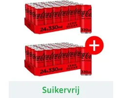 Coca Cola Zero sleekcan pack 2x Tray 24x330 ml NL