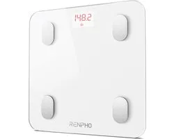 RENPHO Elis 1S Smart Body Scale - Slimme weegschaal - 13 lichaamsmetingen – Bluetooth & app – Baby Mode & Athlete Mode – Onbeperkt aantal gebruikers