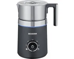 Severin SM 3586 - Melkopschuimer met inductietechniek - Vaatwasserbestendige RVS melkkan van 700ml - 3 programma's - zilver/zwart