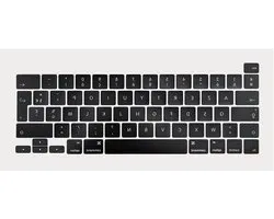 Capuchons de touches - Remplacement de Keycaps - Réparation d'ordinateur portable - Disposition AZERTY français - 78 touches - Noir