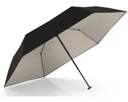 doppler paraplu Zero Ultra Sun Mini Uni Solid Black / Ivory zwart