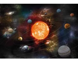 3x Posters de planètes dans le système solaire / Voie lactée pour chambre d'enfant A1 - 84 x 59 cm - Chambre d'enfant / décoration d'école galaxie / univers affiches pédagogiques - affiches pour enfants - cadeau voyage spatial passionné de galaxie