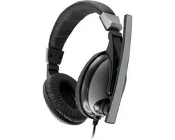 SBOX - HS-302 - hoofdtelefoon/headset - Bedraad Hoofdband Gamen - Zwart/ Grijs
