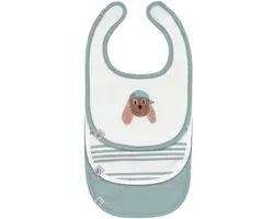 Bavoir Lässig Tiny Team Dog Newborn - 3 pièces - Vert