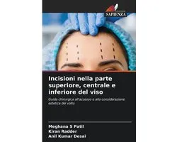 Incisioni nella parte superiore, centrale e inferiore del viso