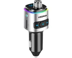 Transmetteur FM Bluetooth Wegman - Chargeur de voiture - Car Kit de voiture Bluetooth - Émetteurs FM - FM Transmitter