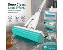 HydroSweep™ Pro – Serpillière éponge PVA auto-essoreuse à haute absorption d'eau – 28cm