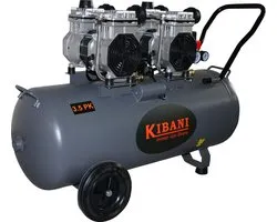 Kibani super stille compressor 100 liter – olievrij – 8 BAR – 63 dB – Super Silent - Low Noise - Compressoren - 100l