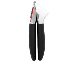 OXO - Knoflookpers - Zilver/Zwart - Extra groot reservoir