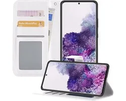 Samsung S20 Plus Case Book Case Cover Wallet Cover - Samsung Galaxy S20 Plus Case Cover Wallet Case Faux Cuir - Wit
