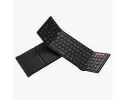 Clavier pliable ProtoArc - Clavier sans fil pleine taille - Clavier de voyage portable - Claviers Bluetooth - Ordinateur portable IOS Android Windows Tablette iPad Smartphone PC Ordinateur - Zwart