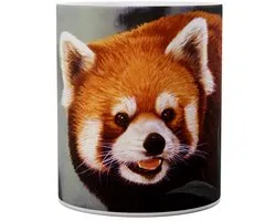 Rode Panda Hiding Out - Red Panda - Mok 440ml 440