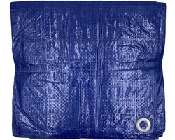 DULA Afdekzeil - 3 x 4 meter - Afdekfolie - Blauw - Waterdicht dekzeil - Grondzeil