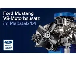 Franzis Modelbouwpakket Auto's - 67501-9 Ford Mustang V8 Motor Engine Kit - V8 Model Motorblok Plastic - 1:4 -