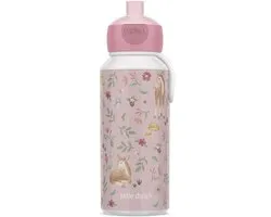 Mepal Pop-up drinkfles Campus Little Dutch - 400 ml - Sluit goed af - Drinkbeker voor kinderen - Fairy Garden
