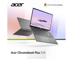 Acer Chromebook Plus 516 CB516-1HT-54JN - 16 inch Touchscreen - Core 5 - 8GB - 256GB - Verlicht toetsenbord - Grijs